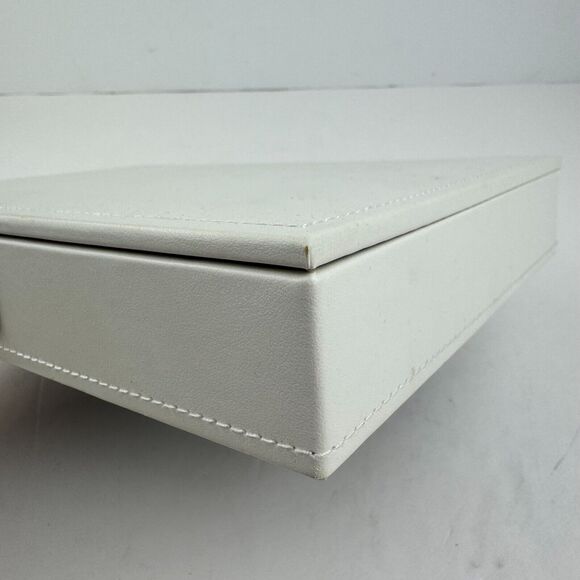 STACKERS Classic Jewelry Box Lid Medium White Taupe Velvet Used Create Your Own - Picture 11 of 15